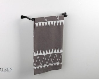 Wall Mounted Towel Holder, Towel Rack Bathroom Decor, Metal Storage Bathroom Accessories, Modern Farmhouse Housewarming Gift