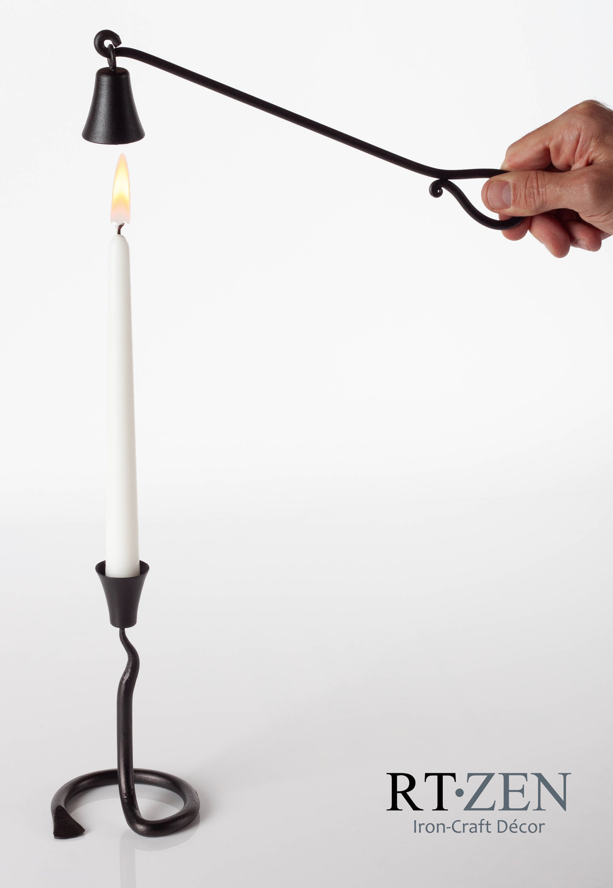 Set of 2 Decorative Candle Snuffers Wrought Iron Candle Etsy