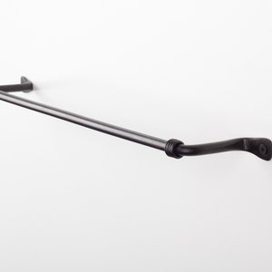 Decorative Towel Bar- Towel Rack | For Kitchen or Bathroom | Handmade Wrought Iron bar - 17''