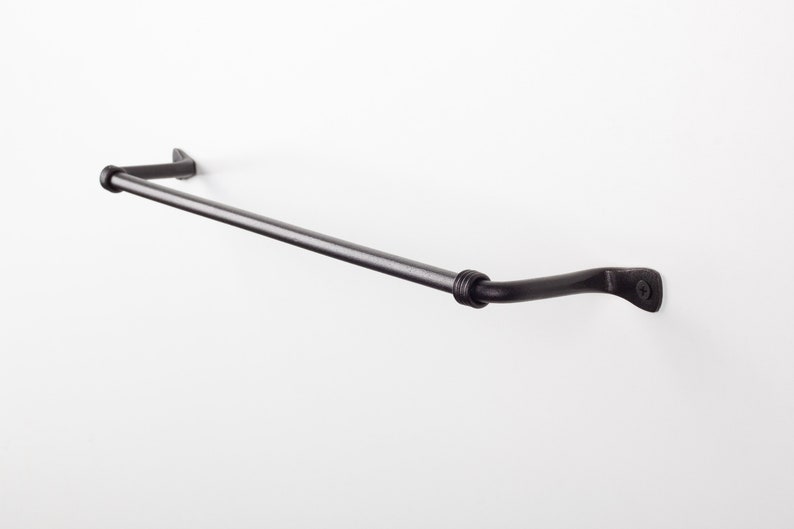 Decorative Towel Bar- Towel Rack | For Kitchen or Bathroom | Handmade Wrought Iron bar - 17''