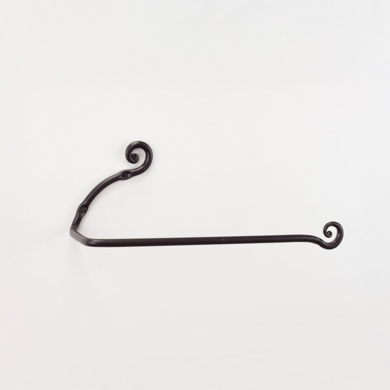 Handmade Iron Paper Towel Holder, Wall Mount Kitchen Decor & Organizer