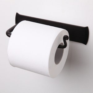 Rustic Tissue Holder. Forged Iron Toilet Paper Holder