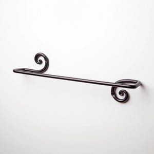 Decorative Towel Bar- Towel Rack | For Kitchen or Bathroom |  Handmade Wrought Iron bar