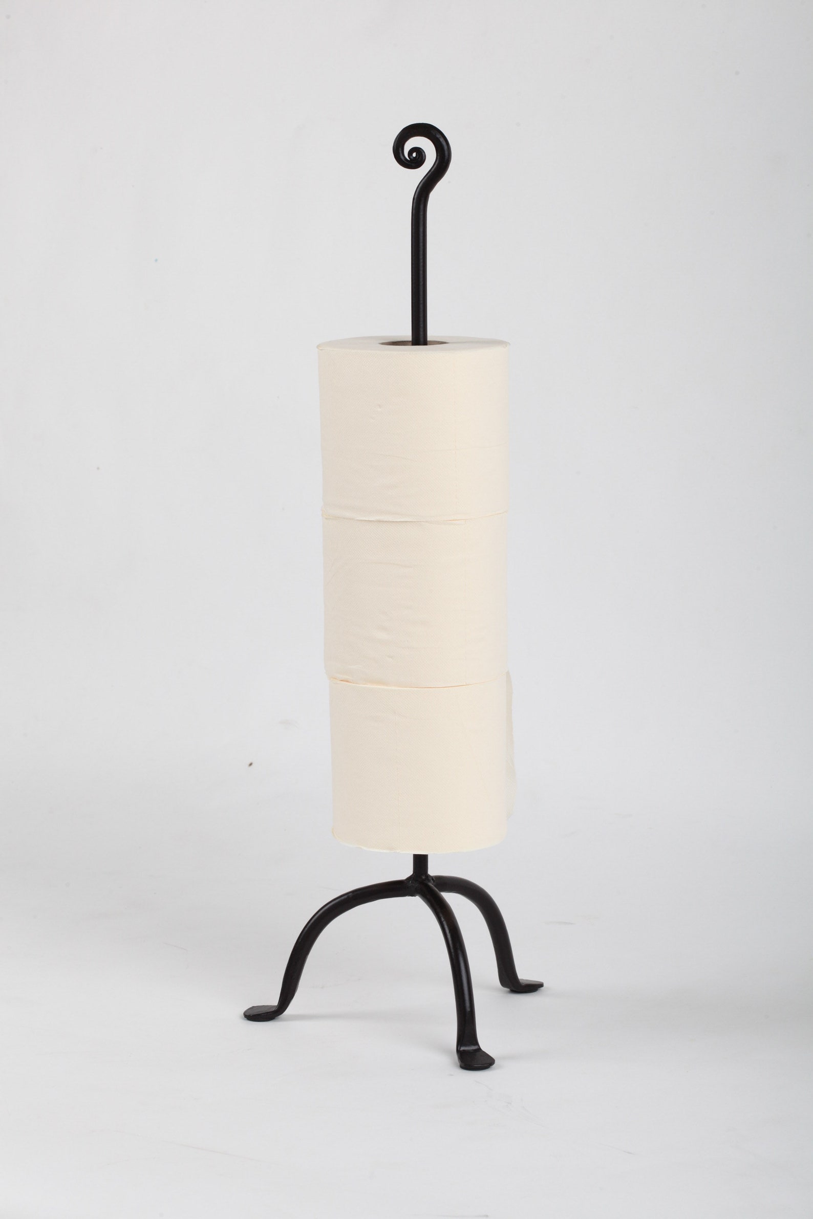 Wrought Iron Toilet Paper Stand Holder Reserve Swirl 4 Rolls Etsy