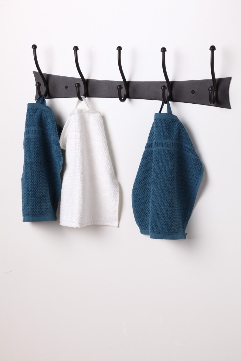 Wall Mount Hooks Rack for Kitchen Towels Apron Utensils Etsy