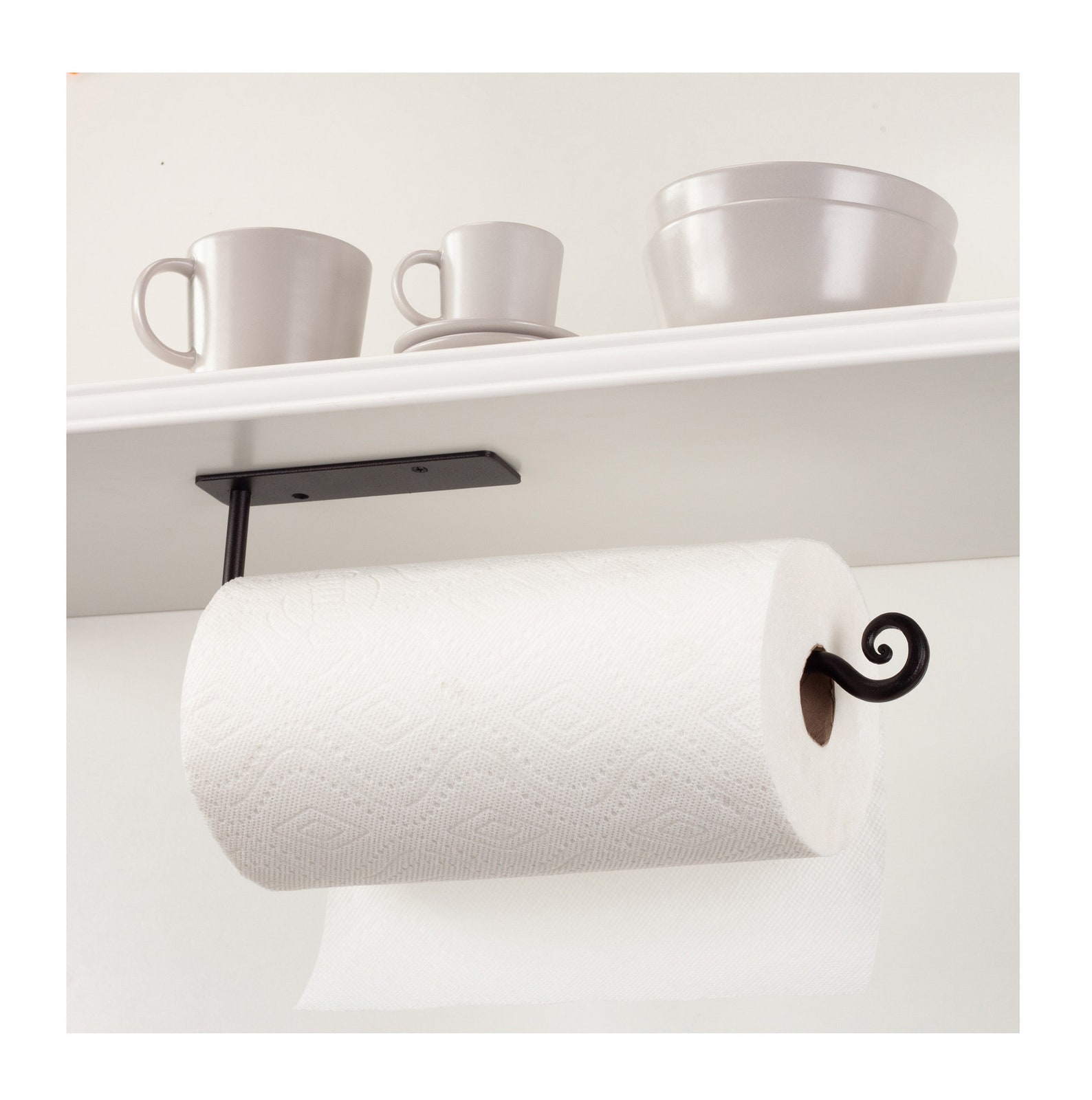 Under Paper Towel Holder Iron Paper Towel Etsy
