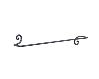 Hand Forged Wrought Iron Towel Rack, Multi-Purpose Kitchen & Bathroom Holder