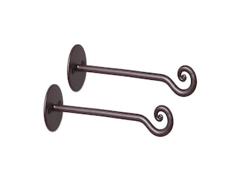 Iron Plant Hanger, bird feeder hook, set of 2 lantern hook by RTZEN-Décor