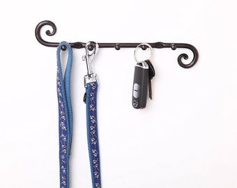 Handmade Rustic Wall Key Holder, Entryway Key Hooks Organizer, Wall Decor Gifts, Metal Key Hanger, New Home Gift for Mom
