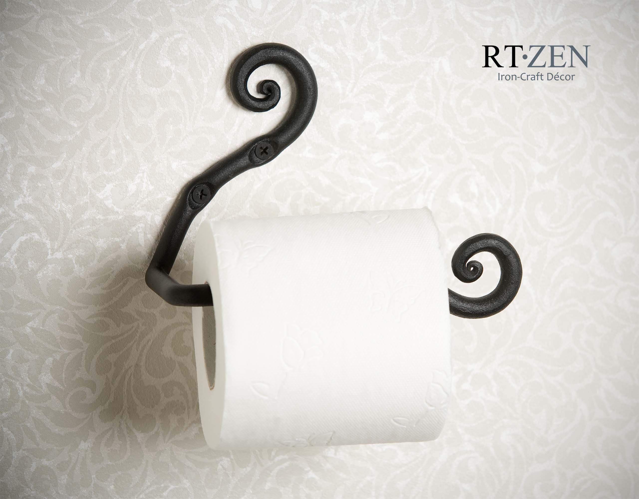 Iron Bathroom Decor Accessories Set Toilet Paper Holder and 3 Etsy