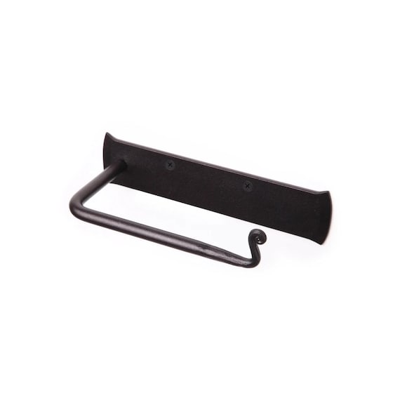 Rustic Tissue Holder. Forged Iron Toilet Paper Holder