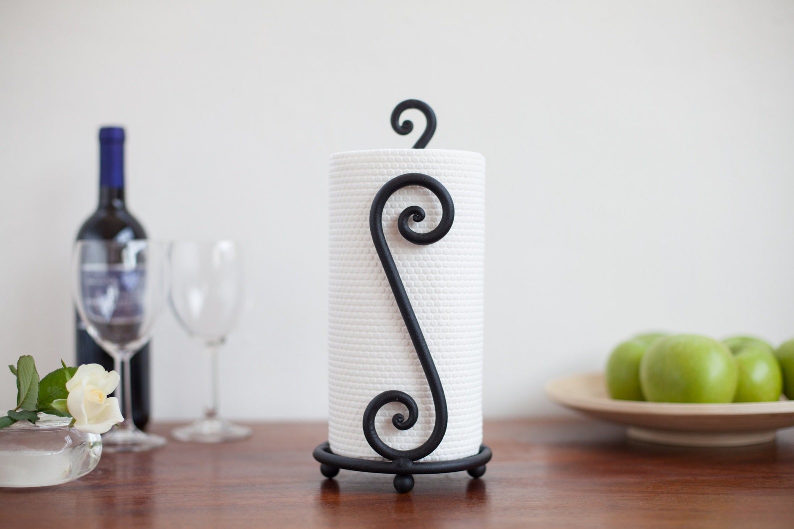 Wrought Iron Handmade Paper Towel Holder Etsy