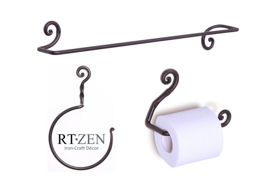 Towel Bar Toilet Paper Holder, Bathroom Accessory Set