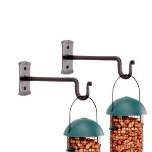 Set of 2 Forged Iron Plant Hanger, Bird Feeder Hook, Lantern Hook, Handmade by RTZEN-Décor