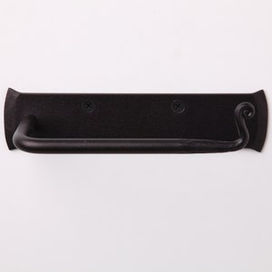 Rustic Tissue Holder. Forged Iron Toilet Paper Holder
