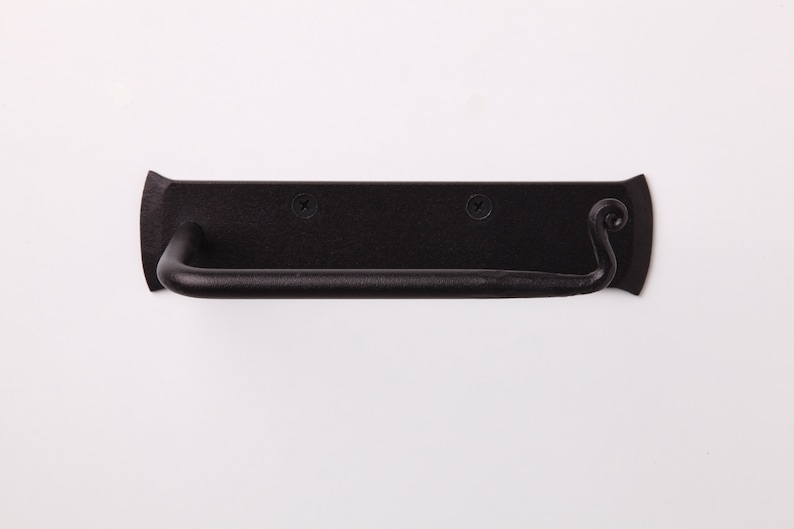 Rustic Tissue Holder. Forged Iron Toilet Paper Holder