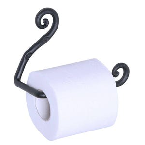 Wrought Iron Toilet Paper Holder, Handmade Bathroom Decor, Farmhouse Style, Toilet Paper Roll Holder, Rustic Decor, Gift Idea