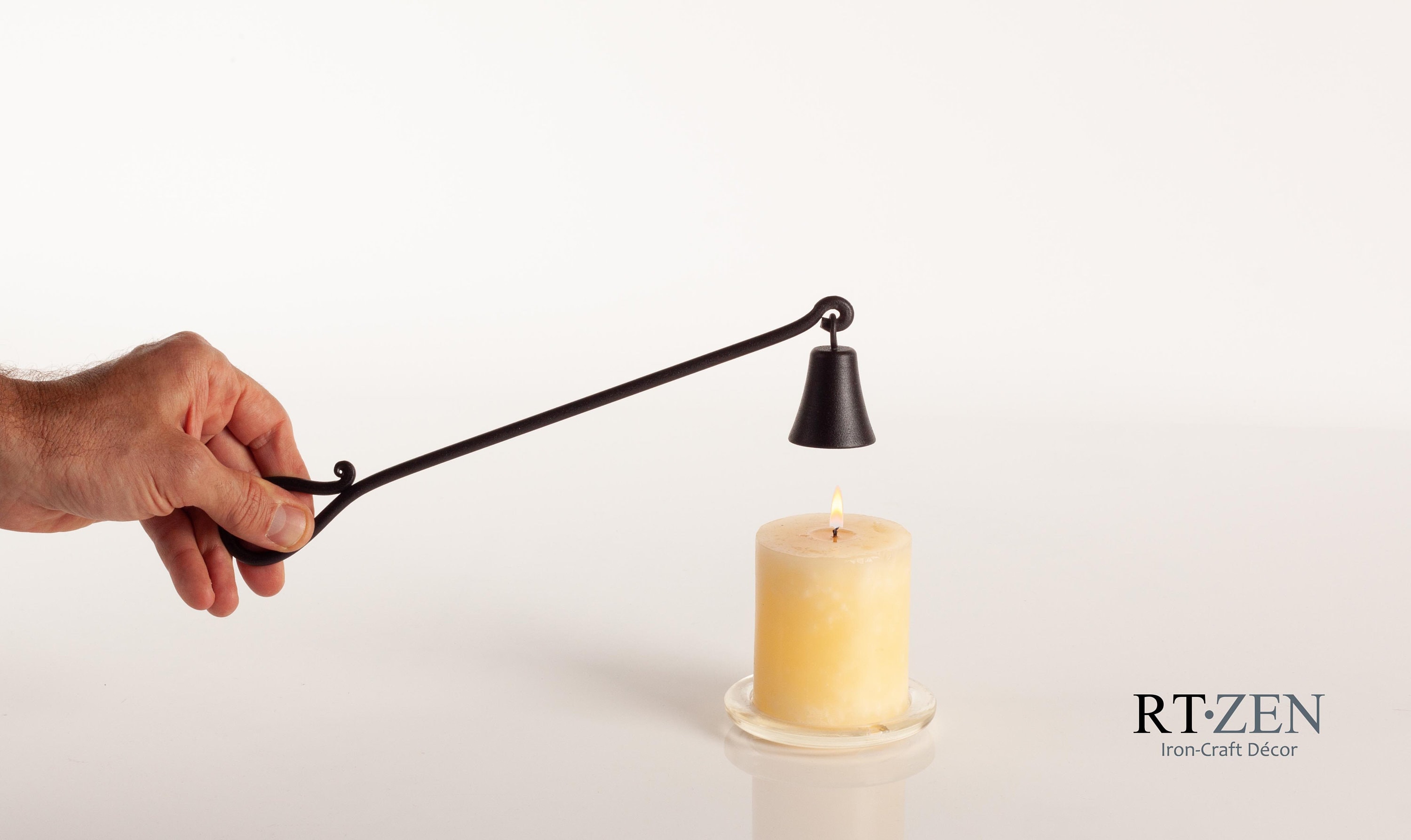 Set of 2 Decorative Candle Snuffers Wrought Iron Candle Etsy