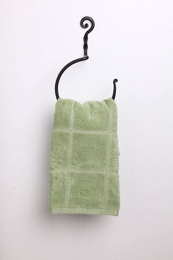 Iron Towel Ring Bathroom and Kitchen Black Rustic Hand Towel Ring Etsy