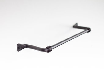 Decorative Towel Bar- Towel Rack | For Kitchen or Bathroom |  Handmade Wrought Iron bar - 13''