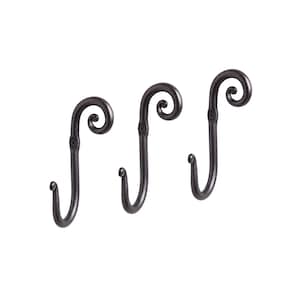Iron Wall Hooks. Set of 3 Coat hooks