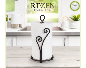 Decorative Paper Towel Holder Stand Handmade Crafted by Rtzen-décor 