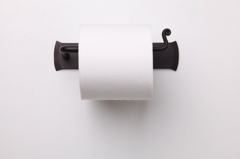 Rustic Tissue Holder Forged Iron Toilet Paper Holder
