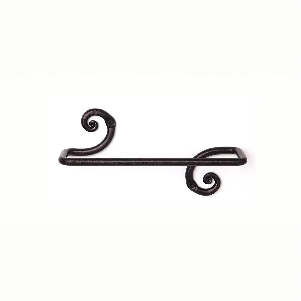 Rustic towel holder, bathroom towel bar, hand forged towel hanger for Kitchen or Bathroom