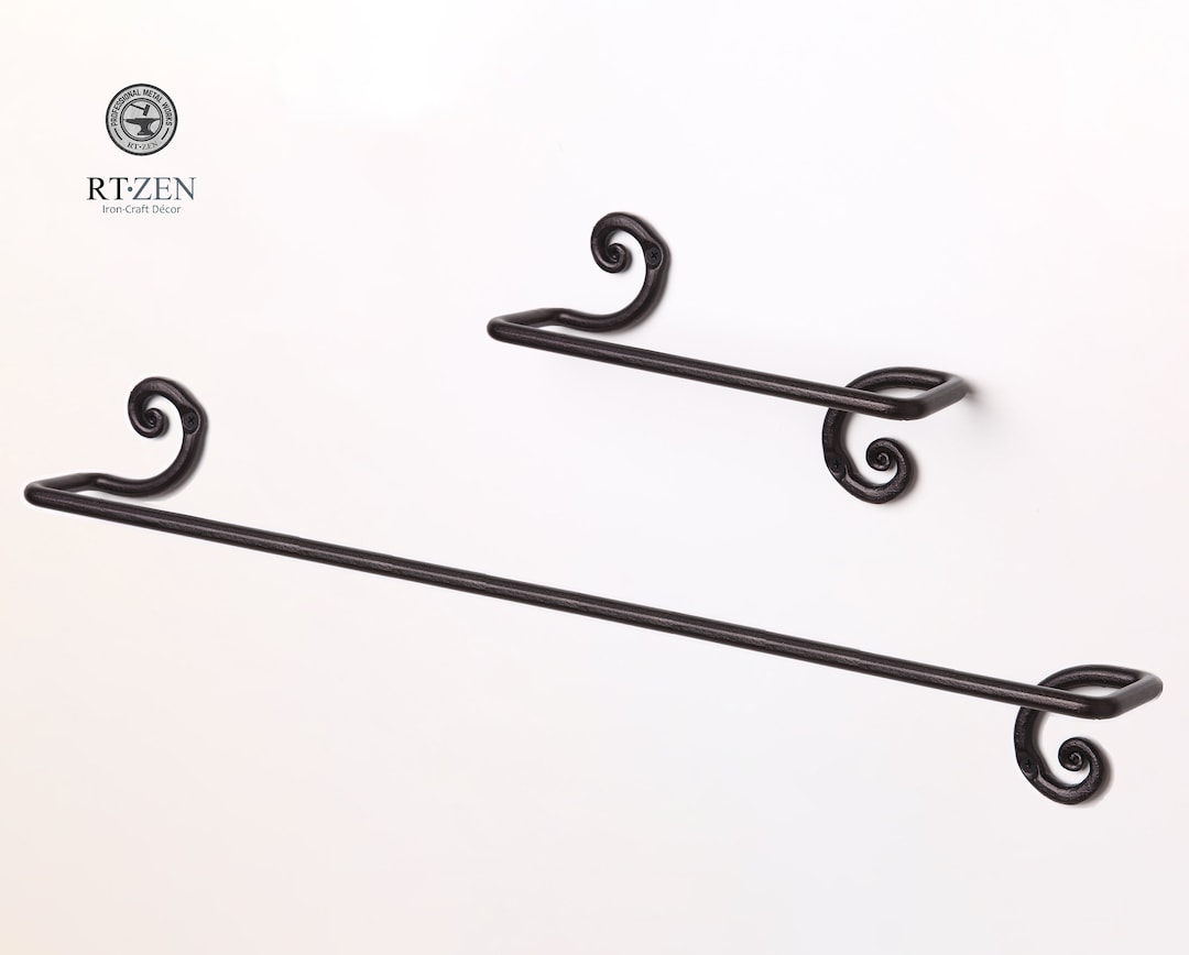 Iron Bathroom Accessories Set Hand Towel Bar and Body Towel Hanger Etsy