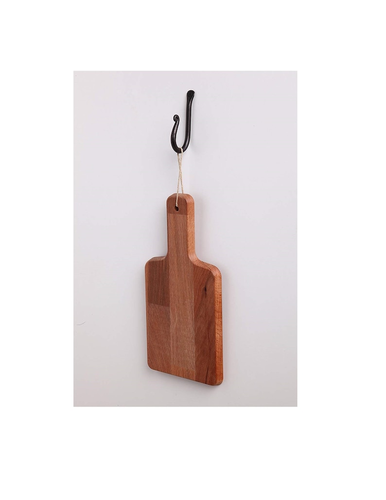 rustic towel hooks Wrought Iron Hooks Set of 3 wall mounted black hooks by RTZEN-D\u00e9cor