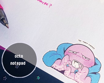 Tired Octo notepads