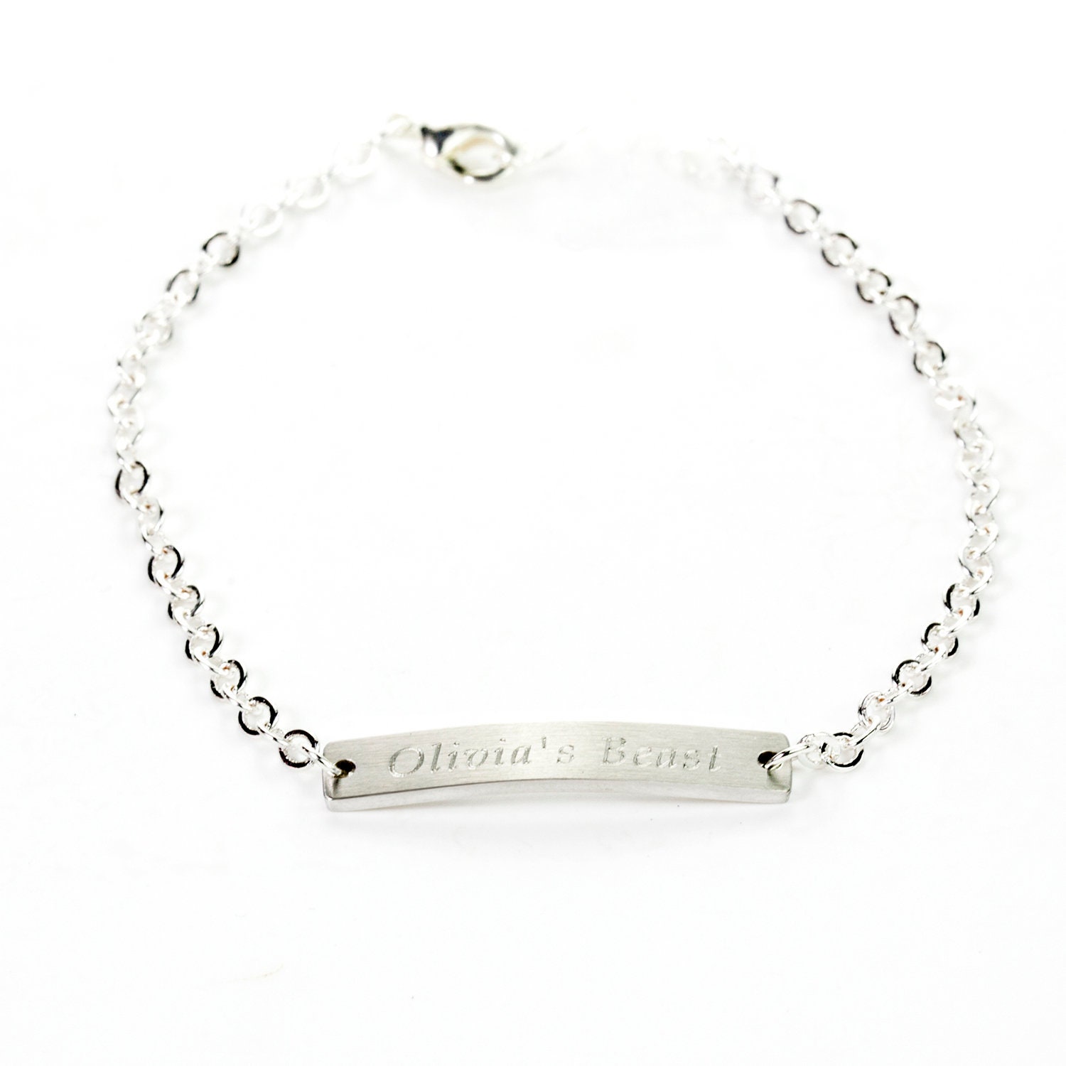 Personalized Bar Bracelet Custom Date Roman Numerals | Etsy