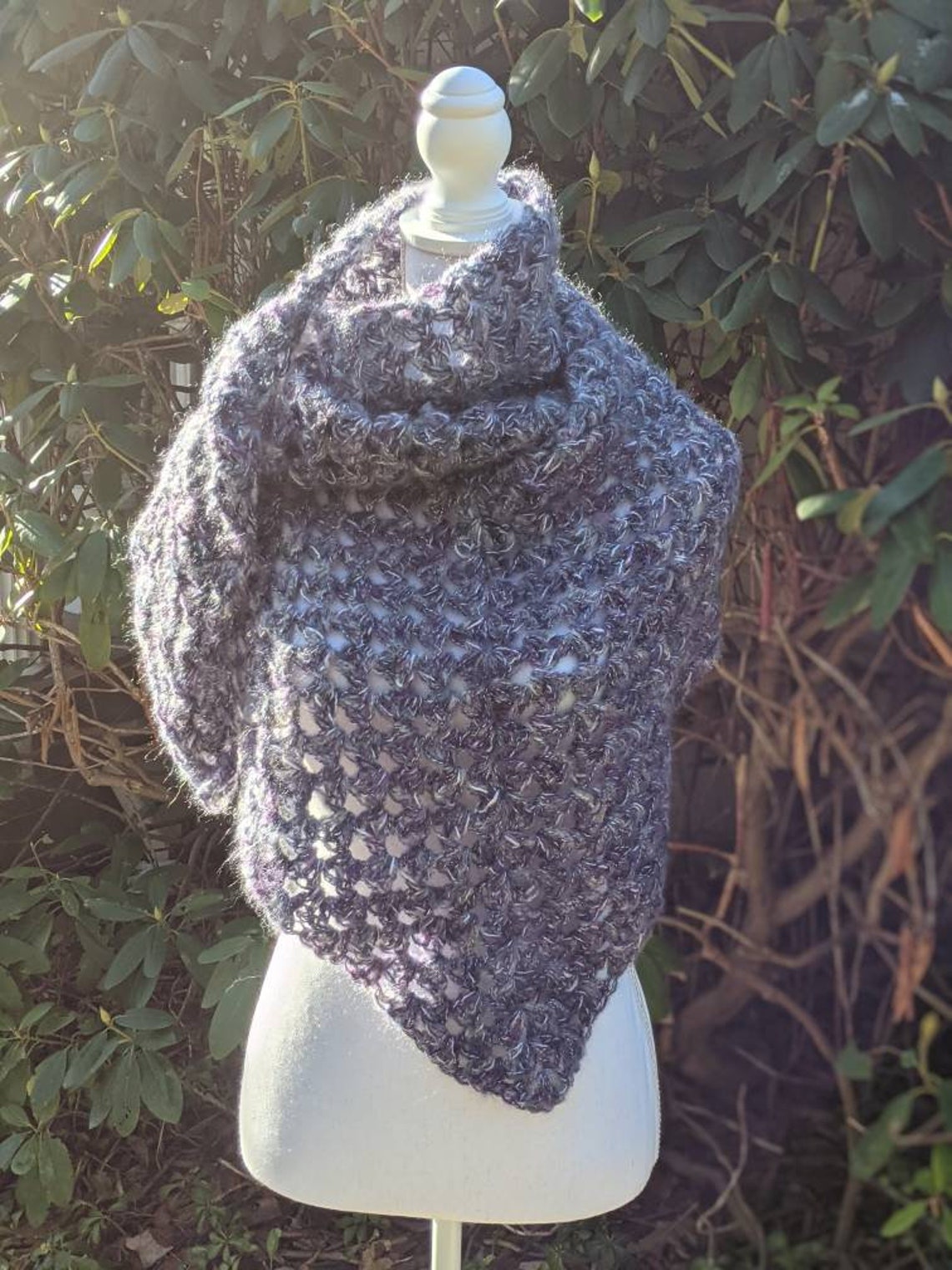 granny square pocket shawl