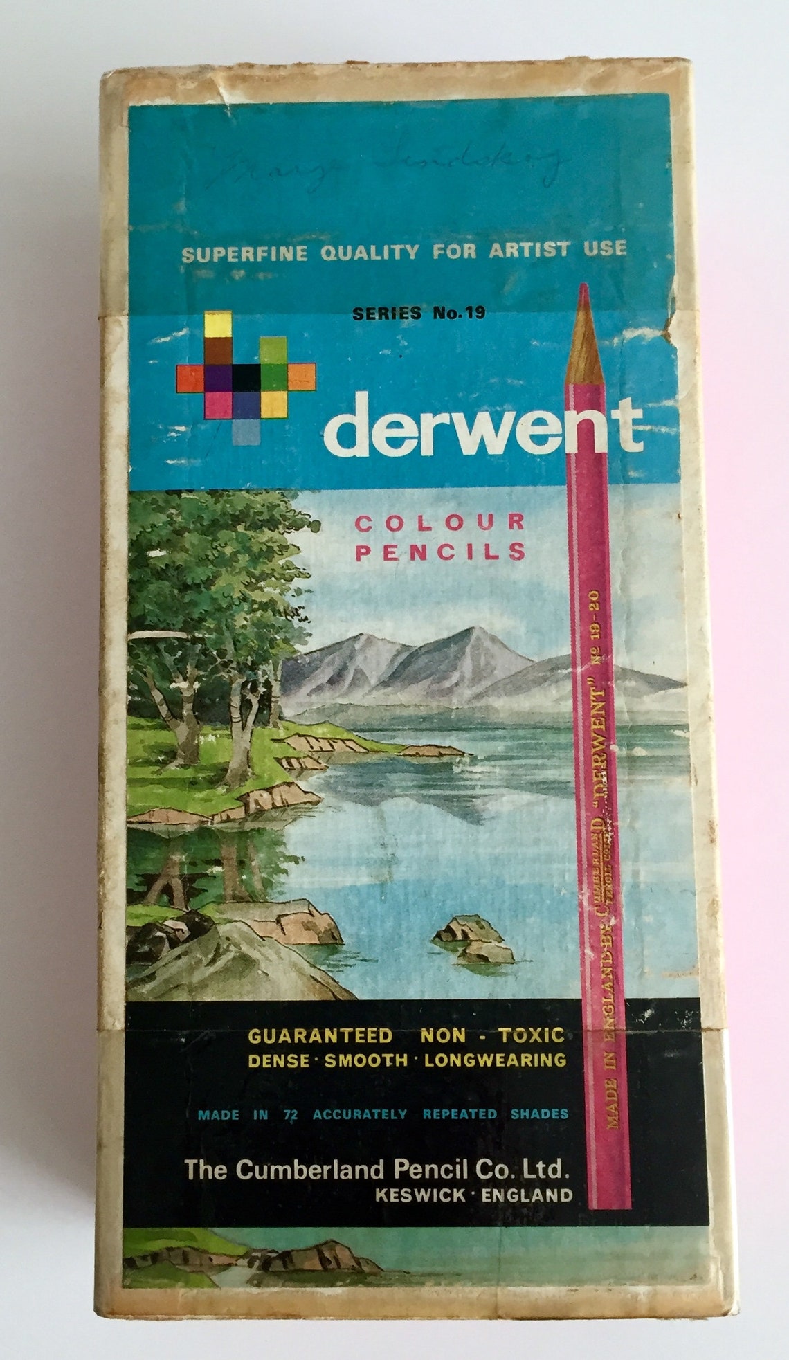Vintage Derwent Colour Pencils Made in England 72 Color Etsy