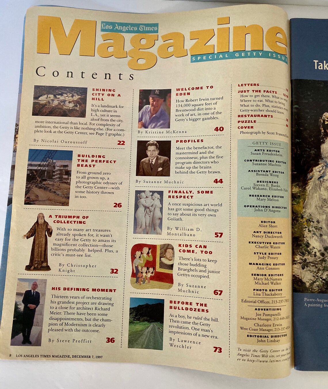 Los Angeles Times Magazine Special Issue the New Getty Best of Etsy