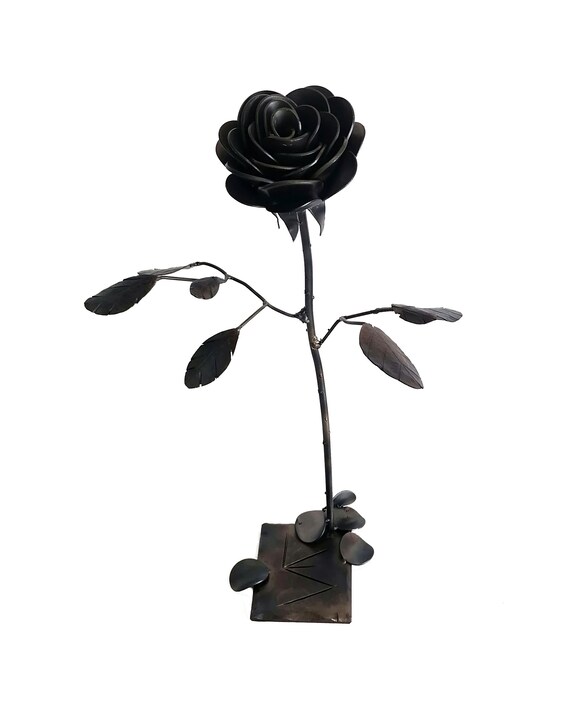 Metal Rosemetal Flower Recycled Metal Rose Lifetime Rose - Etsy