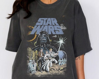 Comfort Color Vintage Disney Star Wars Shirt, Star Wars A New Hope Faded, Disneyworld Shirt, Star Wars Shirt, Disneyland Trip Shirt