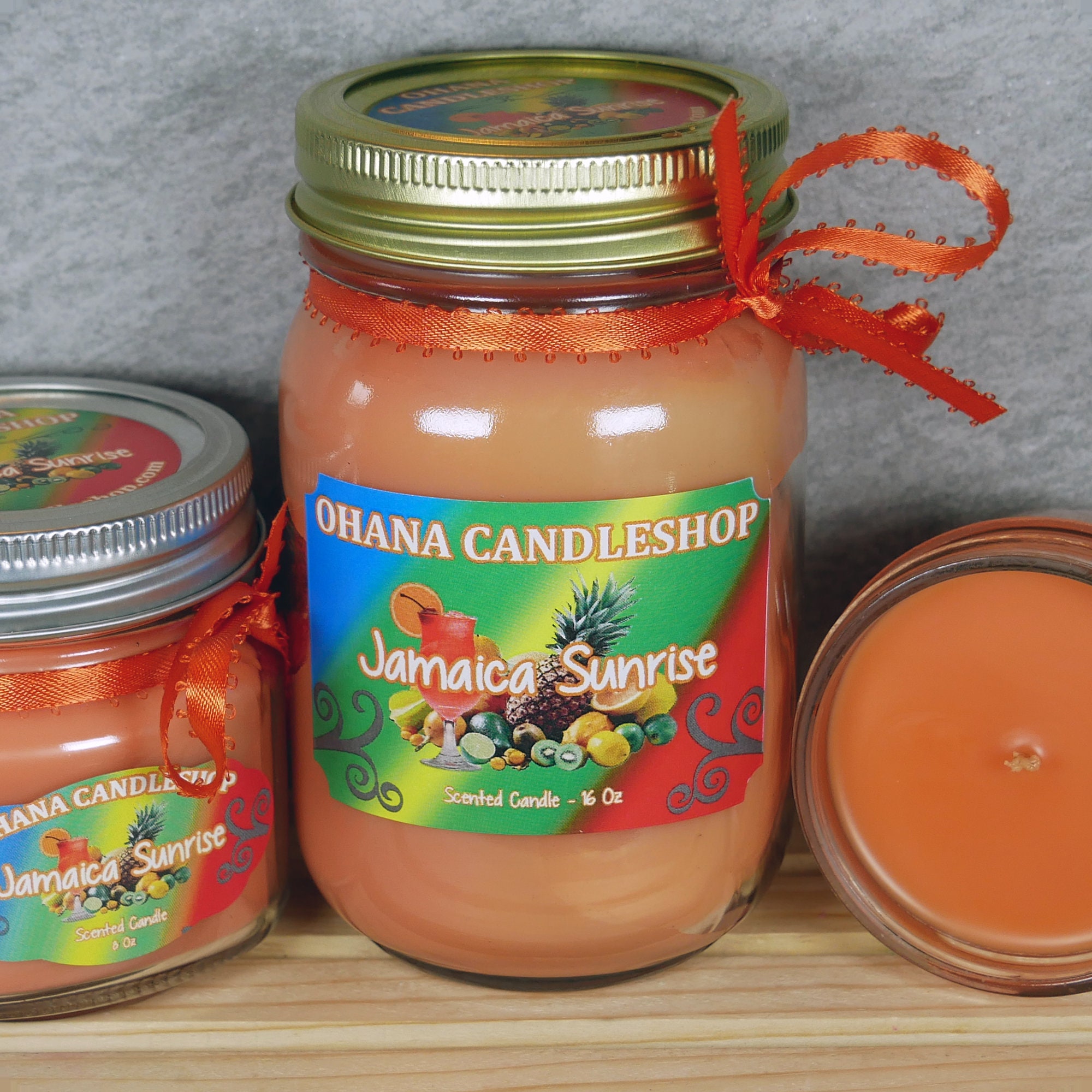 Jamaica Sunrise Candle Soy Candle Tropical Scented Etsy