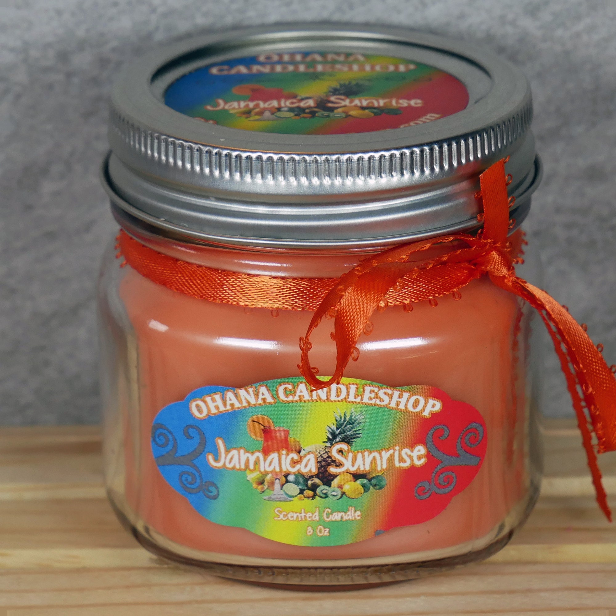 Jamaica Sunrise Candle Soy Candle Tropical Scented Etsy