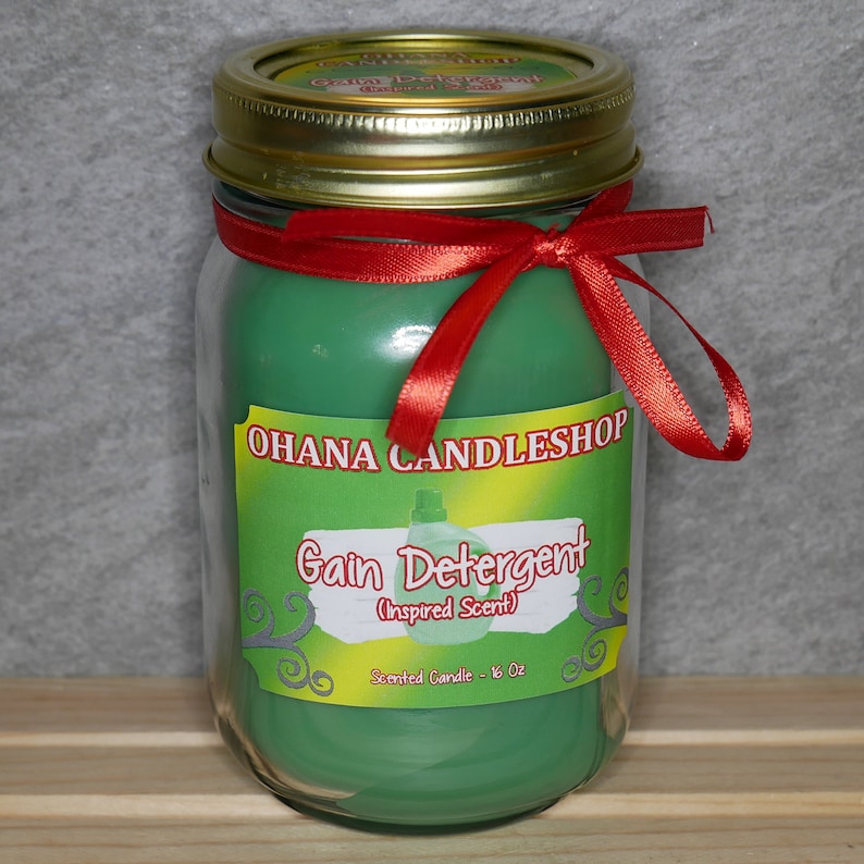 Gain Detergent Candle Soy Candle Gain Scented Etsy