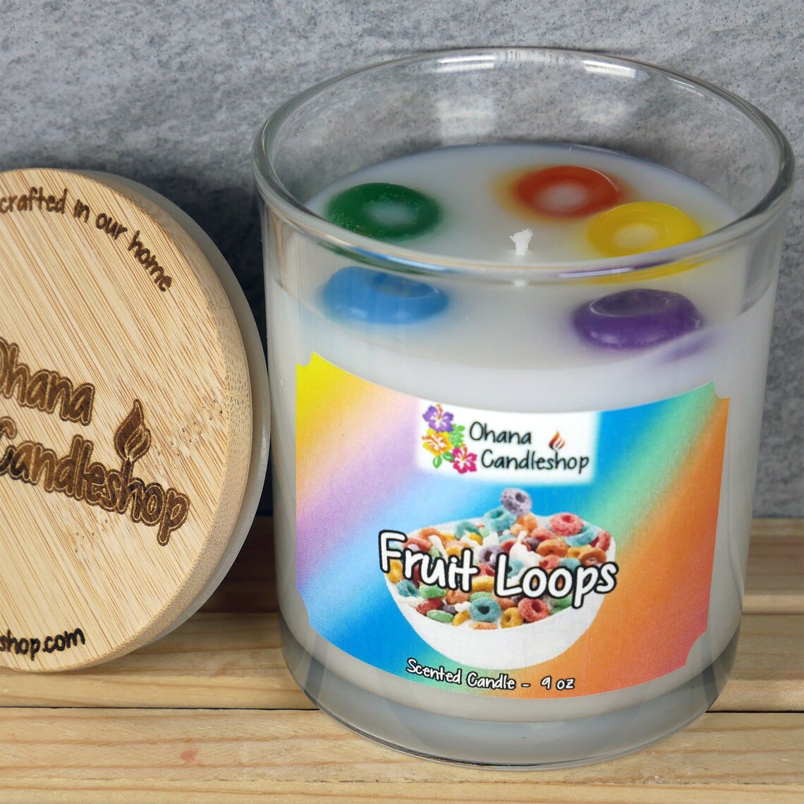 Fruit Loops Scented Candle Fruit Loops Candle Cereal Etsy