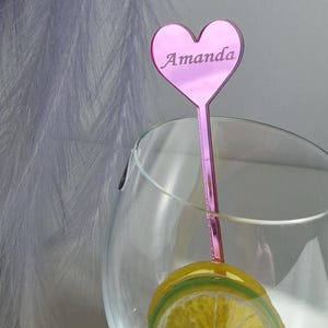Acrylgetränke-Rührer Herz Brautpartybevorzugungen benutzerdefinierte Cocktail-Rühren personalisierte Glasrührer Babyparty Henne tun Gefälligkeiten