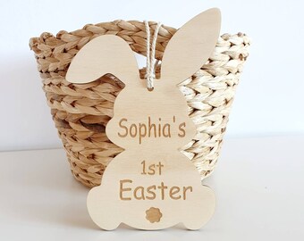 Personalized My First Easter Plaque, First Easter Sign, Easter Bunny, Easter Photo Prop for Baby, Easter Keepsake, Custom Easter Plaque