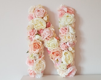 Wooden Letters Custom, Wedding Monogram Floral, Engagement Party Decoration, Bridal Shower Decor