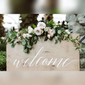 Fiori per cartello di benvenuto per matrimonio, fiori per arco nuziale, decorazioni per cartello di benvenuto per matrimonio, rose artificiali per decorazioni per arco nuziale, malloppo di fiori