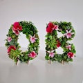 Tropical birthday decor, Hawaiian flowers, tropical table decor, tropical birthday centerpiece, luau party centerpiece product logo
