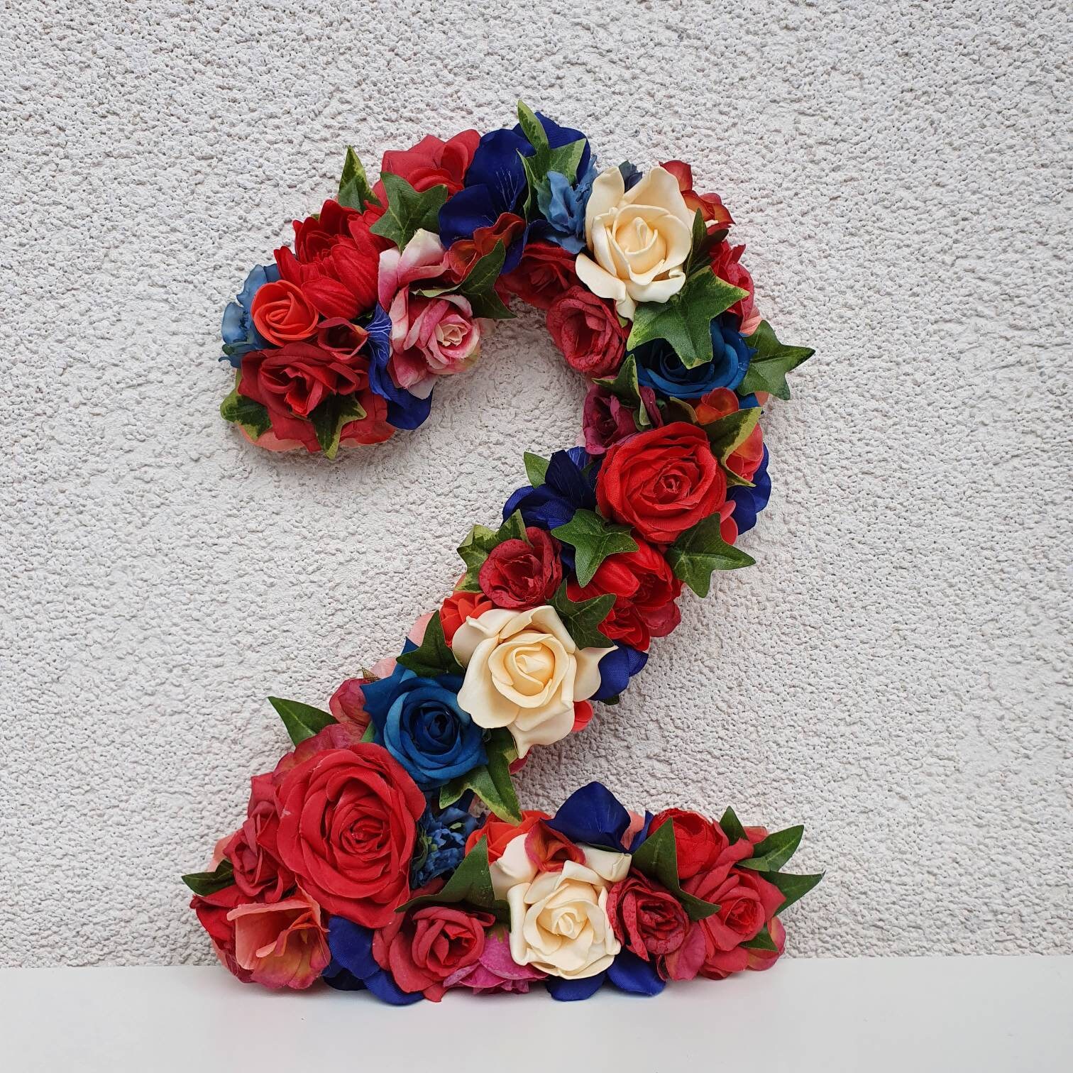 Number 1 floral flower number 1 flower arrangement 1st Etsy