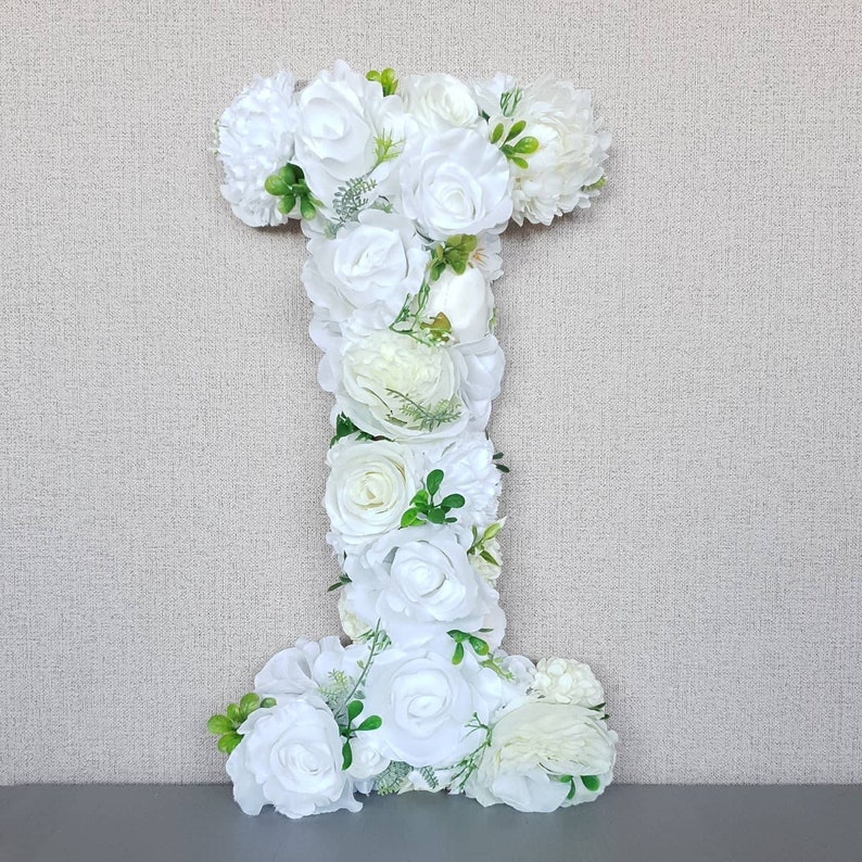 Floral letter for bridal shower, floral nursery decor, floral letters, bridal shower decor, baby shower decor, wedding monogram image 3