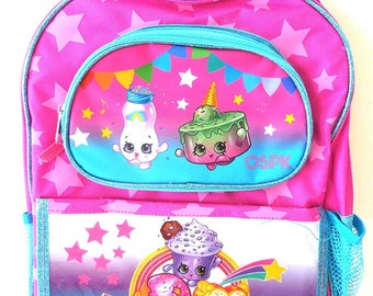 Shopkins Backpack, Shopkins Kids Large Backpack 15" New