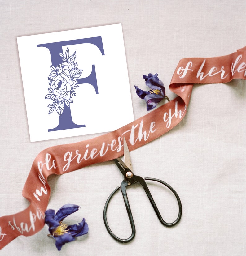Free Free 288 Floral Monogram Letter Svg SVG PNG EPS DXF File